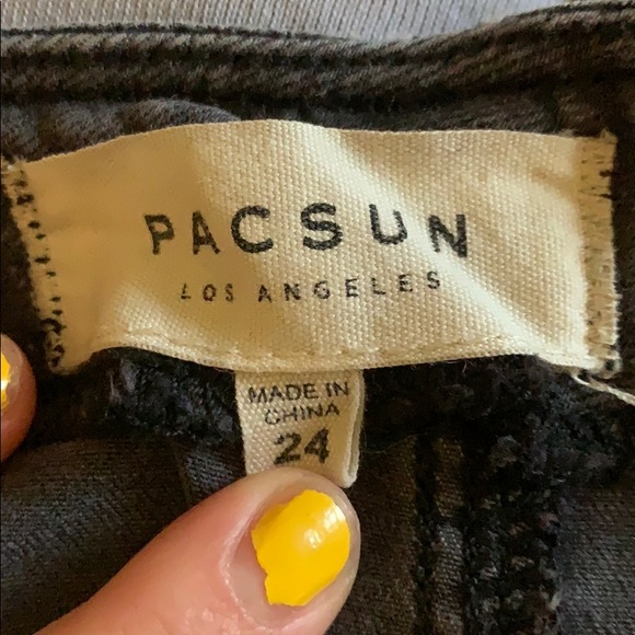 Black Denim Fitted Skirt - Picture 2 of 2